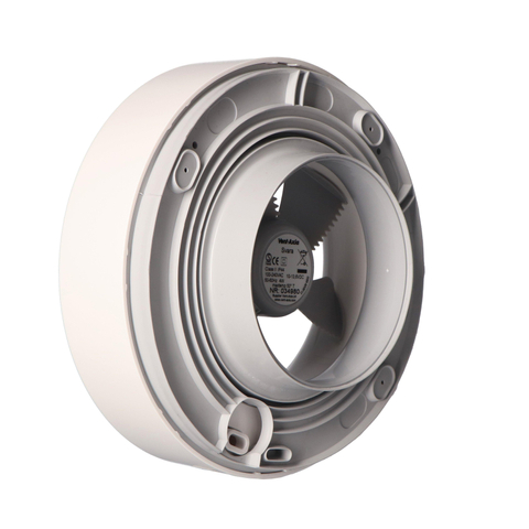 Vent-Axia Svara Ventilateur de salle de bain avec programme horaire, détection d'humidité et capteur de lumière 110 m3/h contrôlé par application Blanc SW159192