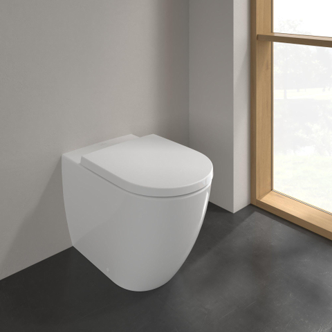 Villeroy & Boch Subway 3.0 Staand closet - 59.5x37x40cm twistflush antibacterieel CeramicPlus - White Alpine (glans wit) SW678481