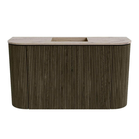Mondiaz JOYA-DLUX Meuble de salle de bains 73,2cm - arrondi gauche et droite couleur Shadow - Vasque FAYE position Milieu Sans trou de robinet couleur Arena SW1424845