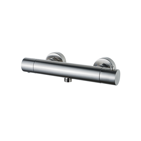 Fortifura Calvi Thermostatische Douchekraan - opbouw - PVD - geborsteld RVS SW377862