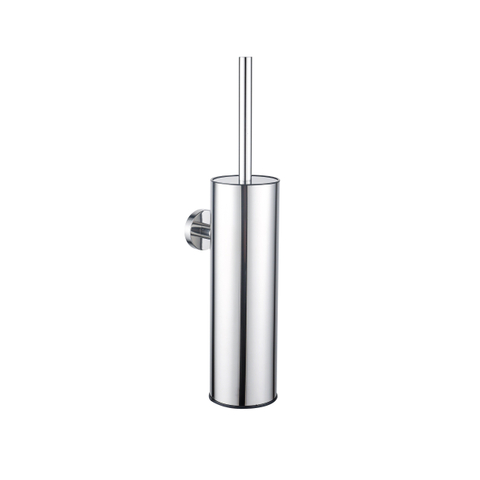 Fortifura Calvi toiletborstelhouder - gesloten model - wand - rond - hoogglans chroom SW1111539