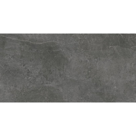 Baldocer Ceramica Zermatt wand- en vloertegel - 60x120cm - 9.5mm - Rechthoek - gerectificeerd - Marmerlook - Antraciet Mat SW679708