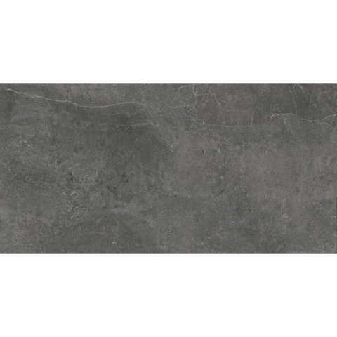 ÉCHANTILLON Terravito Arluna carrelage mural et de sol - 60x120cm - 9.5mm - Rectangulaire - rectifié - Effet marbre - Anthracite Mat SW735876