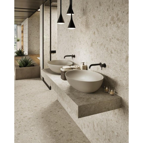 ÉCHANTILLON Ceralto Civaro Loft Mix Carrelage sol et mur - 60x60cm - 9mm - rectifié - grès cérame - ivoire (beige) SW1170828