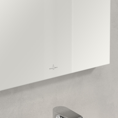 Villeroy & Boch More to see one spiegel - met geïntegreerde led verlichting - 45x60cm - inclusief bevestiging - Glass (glans wit) SW454449