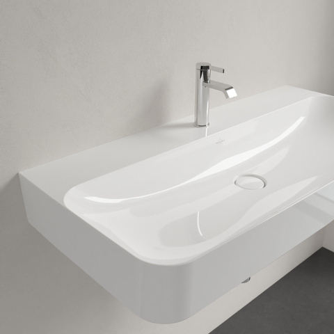 Villeroy & Boch Finion Lavabo - 1000 x 470 x 165 mm - White Alpin CeramicPlus - avec trop-plein dissimulé SW106496