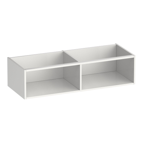 BRAUER Flourish armoire latérale - 119x30x45.5cm - avec 2 compartiments de rangement brillant blanc SW445415