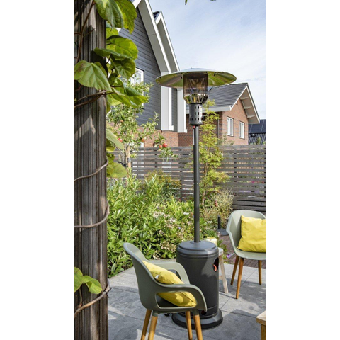 Eurom Chauffage de terrasse THG 10000 Chauffage de patio au gaz 10000 watts Noir mat SW539137