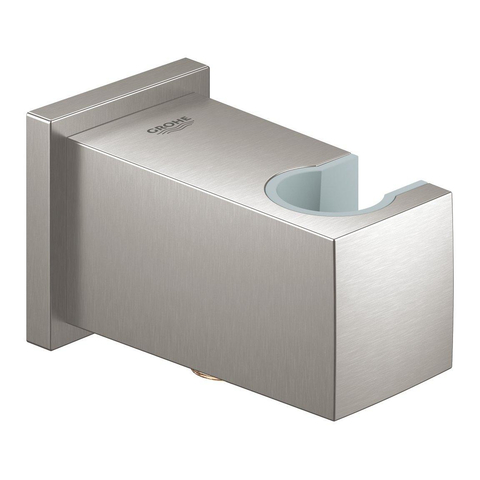 Grohe Euphoria Cube Wandaansluitbocht - met wandhouder - Supersteel (RVS) SW439086