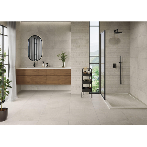 ÉCHANTILLON Terravito Rovella carreau mural et de sol - 60x60cm - rectifié - Aspect pierre naturelle - Sand mat (beige) SW1221576