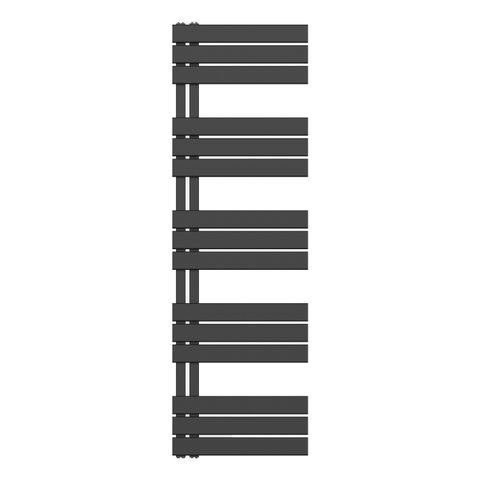 Belrad Radiateur porte-serviettes - gauche - raccordement/comb - 1600X500mm- Noir SW1152685