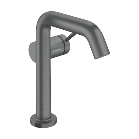 Hansgrohe Tecturis S wastafelkraan - model 150 - coolstart - brushed black chrome (zwart) SW1566473
