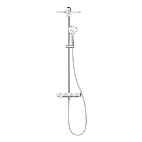 Grohe Euphoria SmartControl Regendoucheset Opbouw- hoofddouche 31cm - handdouche rond - moon white (wit) SW209455
