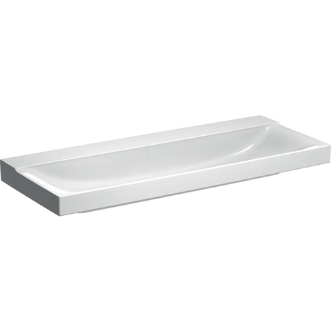 Geberit Xeno2 wastafel - 120x48cm - zonder kraangat - zonder overloop KeraTect - wit SW417474