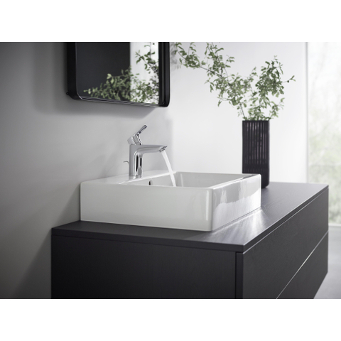 Hansgrohe Logis 1 greeps wastafelkraan - 100 met trekwaste - hoogglans chroom 0605647