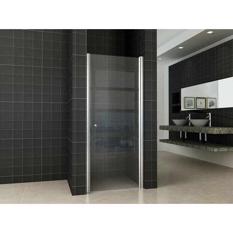 Wiesbaden Between Nisdeur - 80x200cm - 8mm - nano helder glas - chroom SW20650