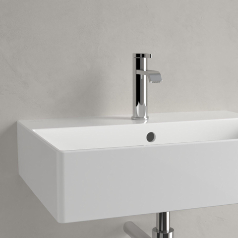 Villeroy & Boch memento 2.0 wastafel onderzijde - geslepen - 60x42cm - met overloop - 1 kraangat - White Alpine (glans wit) SW354334