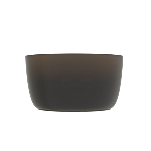 Riho Oval Vasque à poser - 38x33cm - solid surface - semi transparent - Frosted umber SW1030666