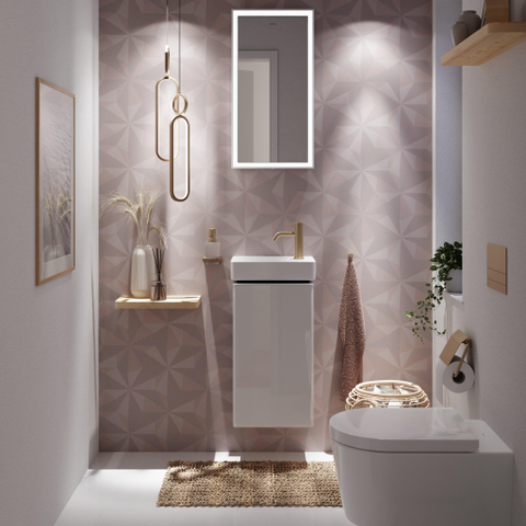 Hansgrohe Tecturis s 1 greeps wastafelkraan - 80 - coolstart - zonder waste set - geborsteld brons SW918790