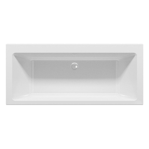 Riho Rethink Cubic baignoire encastrée - 180x80cm - modèle spécial mural - acrylique - blanc mat SW956749