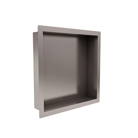 Fortifura Galeria Inbouwnis - 30x30x7cm - PVD - geborsteld RVS SW809407