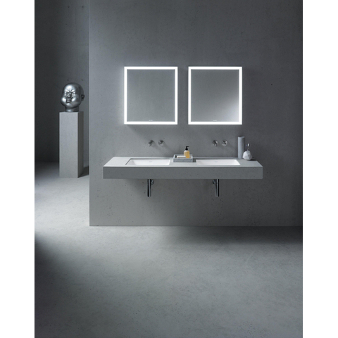 Duravit Starck 3 Wastafel - inbouw - 49x36.5x18cm - zonder kraangat - inclusief bevestiging - wit 0313904
