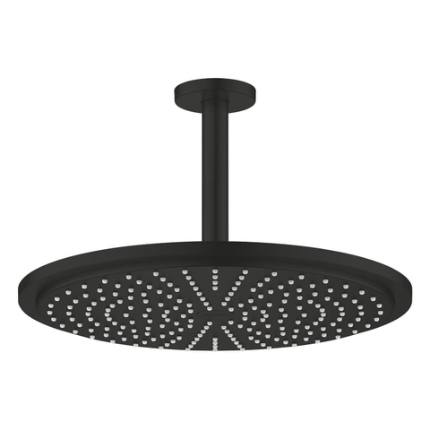 GROHE Rainshower Cosmopolitan 310 douche de tête - 31cm - bras plafond 14.2cm - noir mat SW1477627