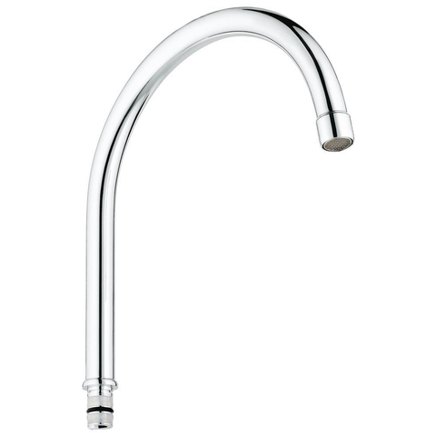 Grohe Euroeco Uitloop - voor sanitairkranen - H19.7cm - draaibare uitloop - glans chroom SW116342