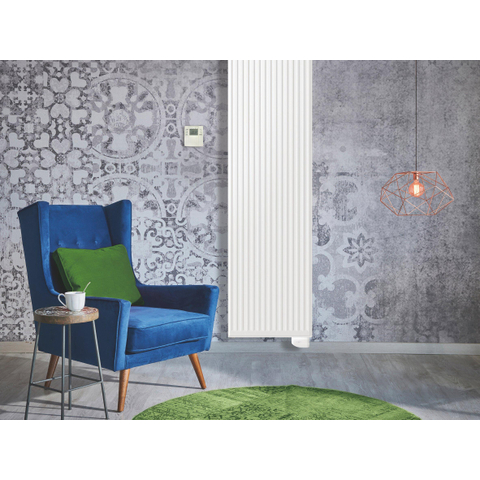 Henrad Alto radiateur panneau 200x50cm type 22 2145watt 6 raccordements Acier Blanc Brillant 8222622