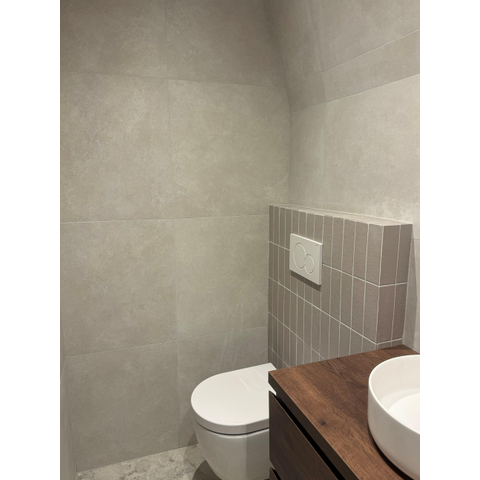 Terravito Nocino carreau mural - 6x18.6cm - Morchella mat (gris) SW1159396