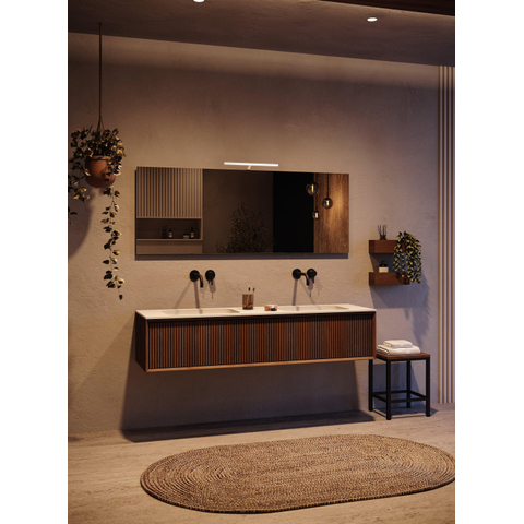 Looox B-Line applique pour miroir – 40 cm – Éclairage LED – Aluminium GA36569