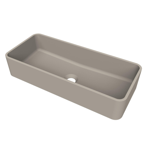 Arcqua Case waskom - rechthoek - 60x26cm - mat klei SW1209092