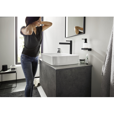 Hansgrohe AddStoris Q handdoekhaak dubbel - mat zwart SW651196