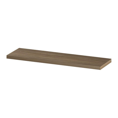 INK 35d étagère murale - 120x35x3.5cm - bord avant chanfreiné - pour niche - MFC Chêne pur SW493825