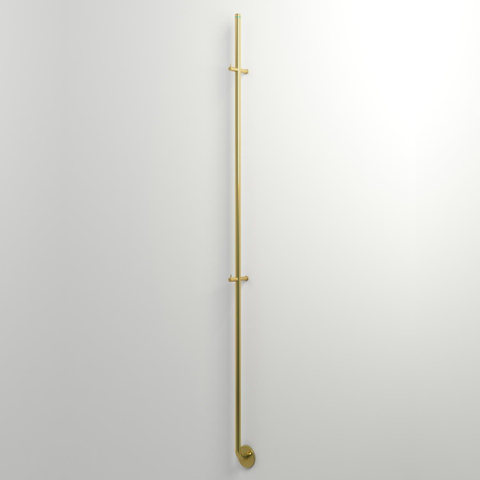 Instamat Jay Elektrische Handdoekradiator 172cm hoog 29Watt Geborsteld Messing SHOWROOMMODEL SHOW26644