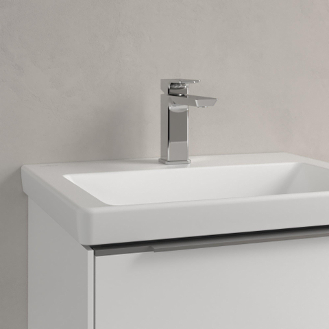 Villeroy & Boch Subway 3.0 lavabo - 55x44x16.5cm - 1 trou de robinet - stone white mat SW701112