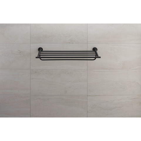 Duravit Starck T Handdoekhouder - 4 rijen - 61cm - mat zwart SW297093