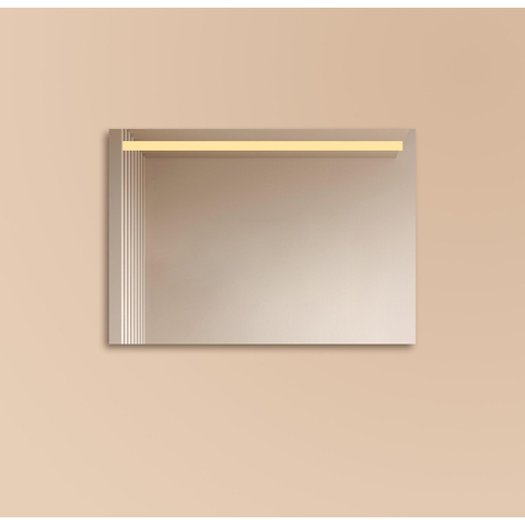 Adema Squared 2.0 Miroir salle de bains 100x70cm avec éclairage LED supérieur avec interrupteur capteur SW647633