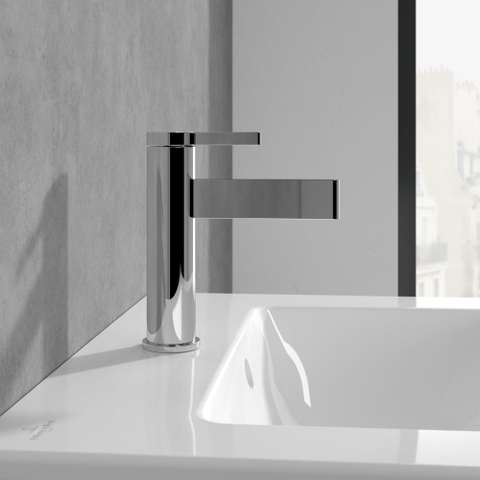 Villeroy & Boch Dawn 1 greeps wastafelkraan - zonder pop up afvoergarnituur - hoogglans chroom SW974124