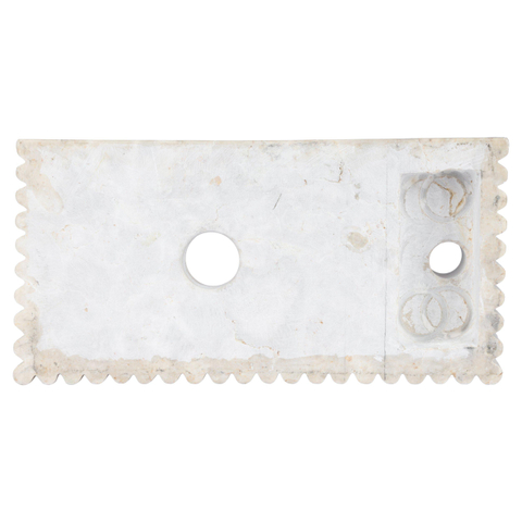 Differnz Ribba fontein - 40x20x9cm - kraangat rechts - marmer - beige SW1566359
