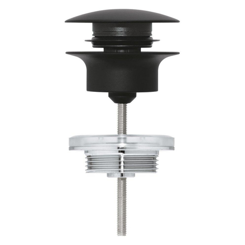 Grohe Afvoergarnituur - push-up - phantom black (zwart) SW901517