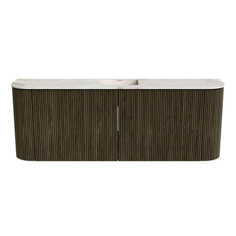 Mondiaz JOYA-DLUX 113.2cm toiletmeubel - ronding links en rechts kleur Shadow - Wastafel FAYE positie Midden 1 kraangat kleur Frappe. SW1422726