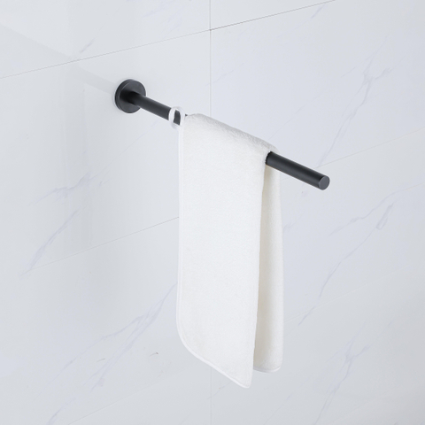 Fortifura Calvi Handdoekhouder - 40cm - vast - mat zwart SW1441594