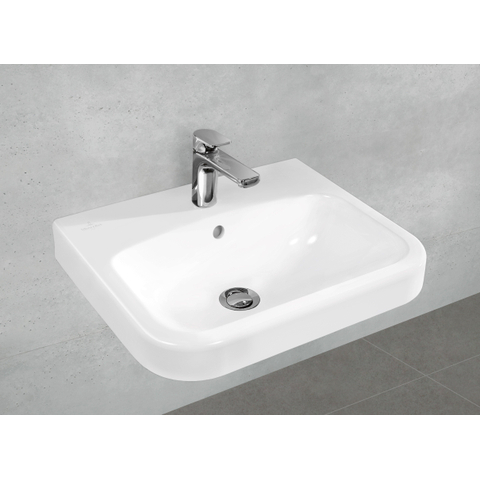 Villeroy & Boch Architectura wastafel - 55x47cm - met kraangat - met overloop - White Alpine (glans wit) 1025258