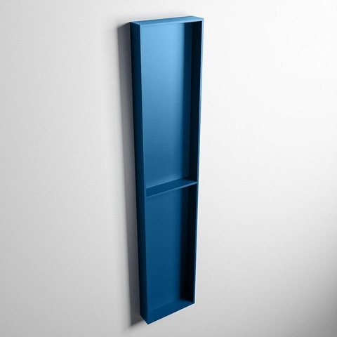 Mondiaz Easy nis 29.5x89.5x8cm voor Inbouw/opbouw 2 open vakken Solid surface Jeans/Jeans SW643809