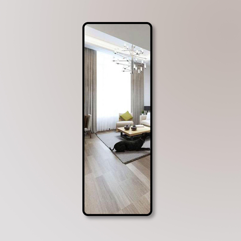Saniclass Retro Line miroir – rectangle – 50 x 140 cm – Noir mat SW643421