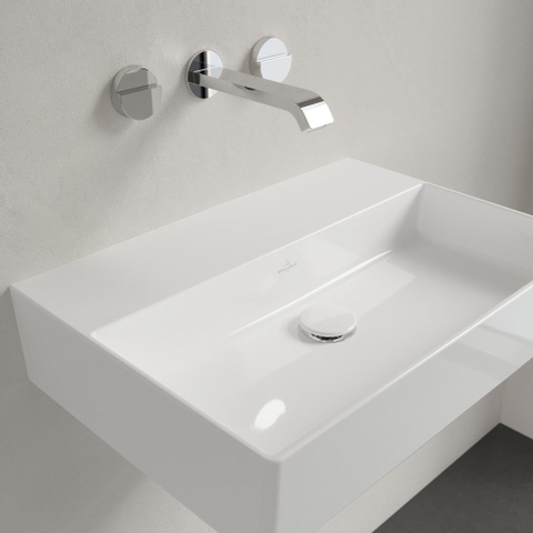 Villeroy & Boch memento 2.0 wastafel onderzijde - geslepen - 60x42cm - zonder overloop - zonder kraangat CeramicPlus - White Alpine (glans wit) SW336065