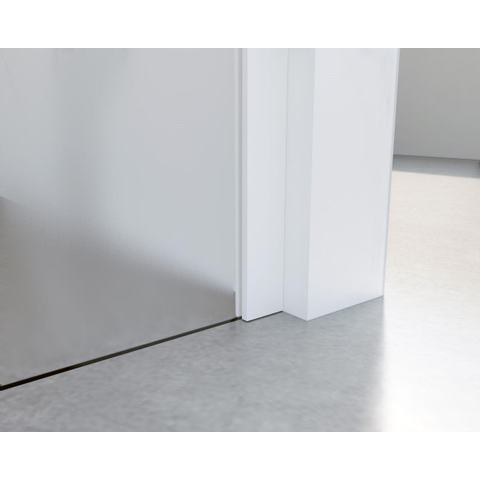 Fortifura Galeria inloopdouche - 80x200cm - glas - wandarm - mat wit SW876805