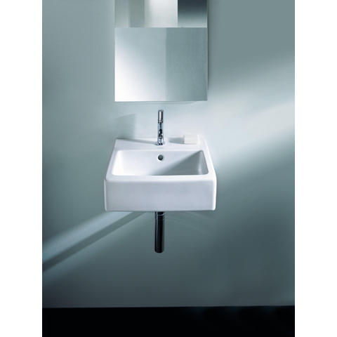 Duravit Vero Wastafel - met kraangat - met overloop - 50x47cm - met wondergliss - wit 0305329