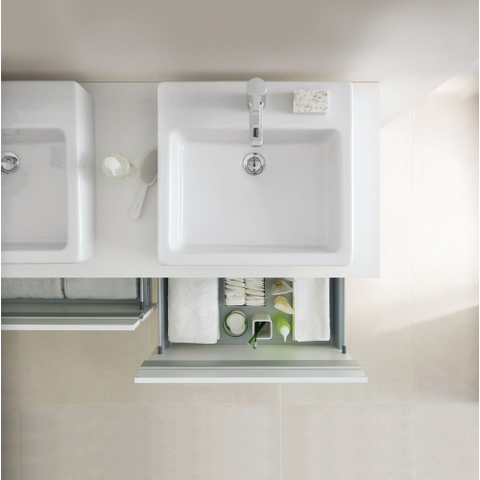 Duravit Vero lavabo - 50x47x17.5cm - carré - 1 trou de robinet - avec trop-plein - blanc 0292800